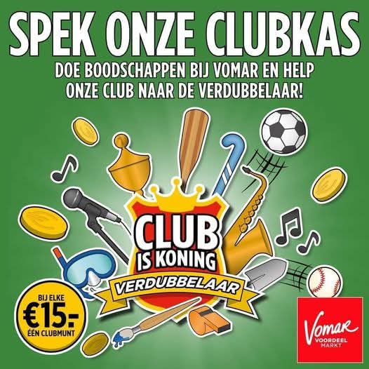 Spek onze clubkas!
